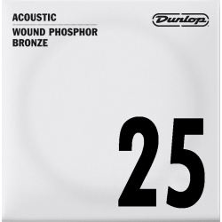 Dunlop DAP25 - Corde à l'unité pour guitare acoustique - Filé rond 25