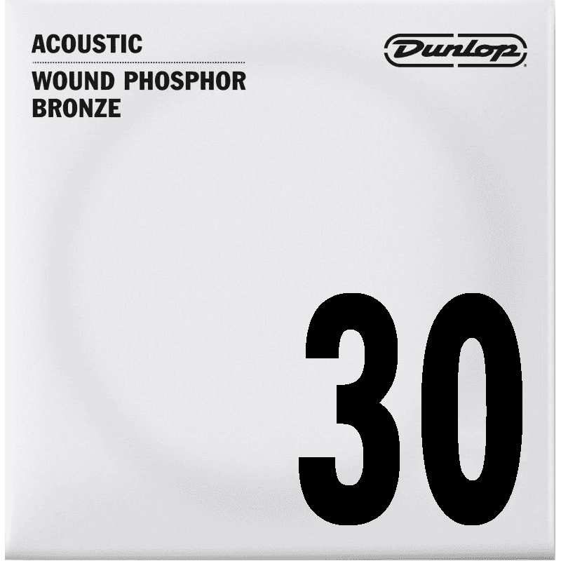 Dunlop DAP30 - Corde à l'unité pour guitare acoustique - Filé rond 30