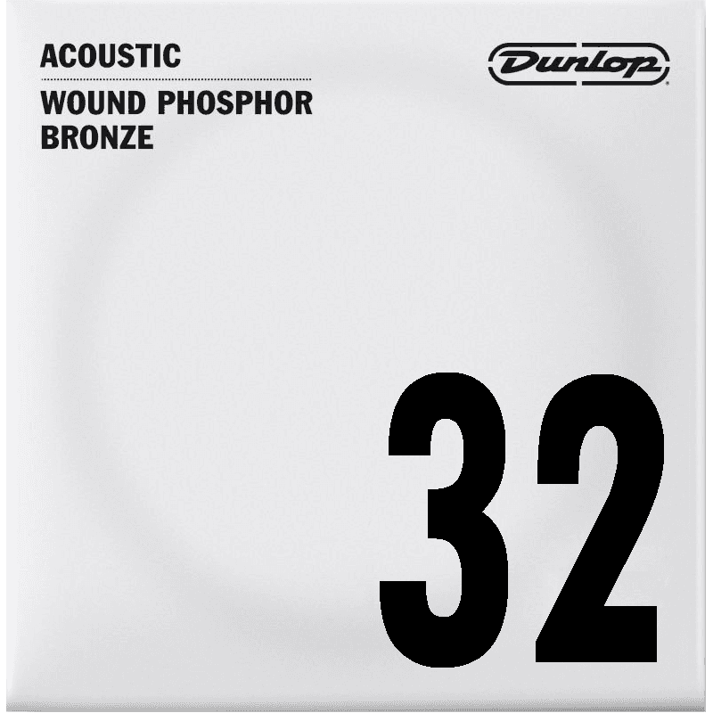 Dunlop DAP32 - Corde à l'unité pour guitare acoustique - Filé rond 32