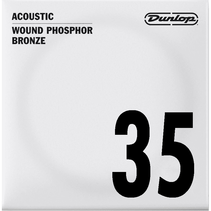 Dunlop DAP35 - Corde à l'unité pour guitare acoustique - Filé rond 35