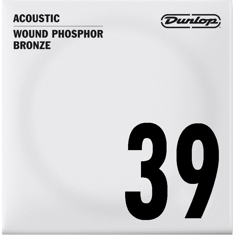 Dunlop DAP39 - Corde à l'unité pour guitare acoustique - Filé rond 39