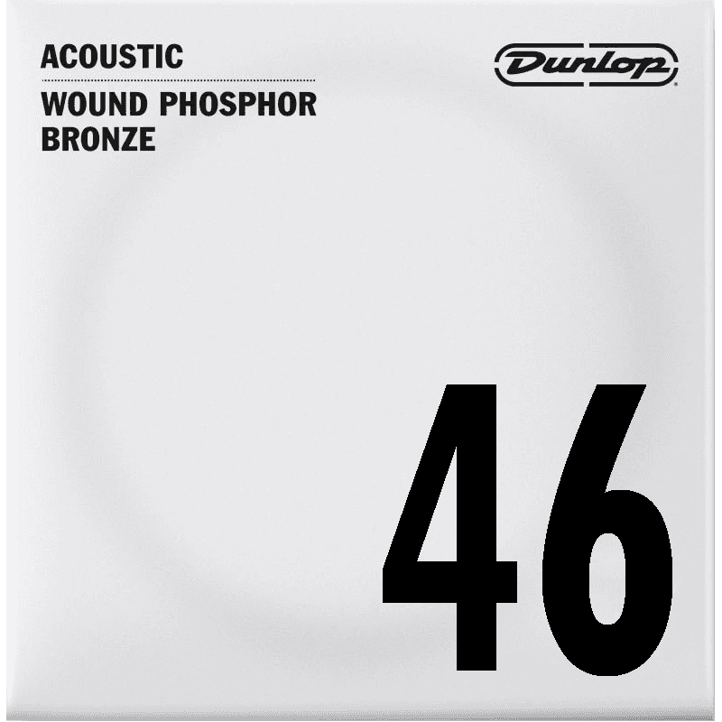 Dunlop DAP46 - Corde à l'unité pour guitare acoustique - Filé rond 46