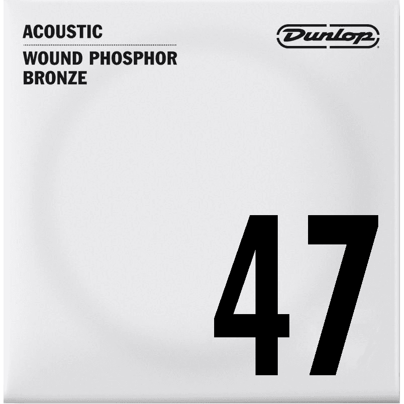 Dunlop DAP47 - Corde à l'unité pour guitare acoustique - Filé rond 47