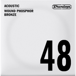 Dunlop DAP48 - Corde à l'unité pour guitare acoustique - Filé rond 48