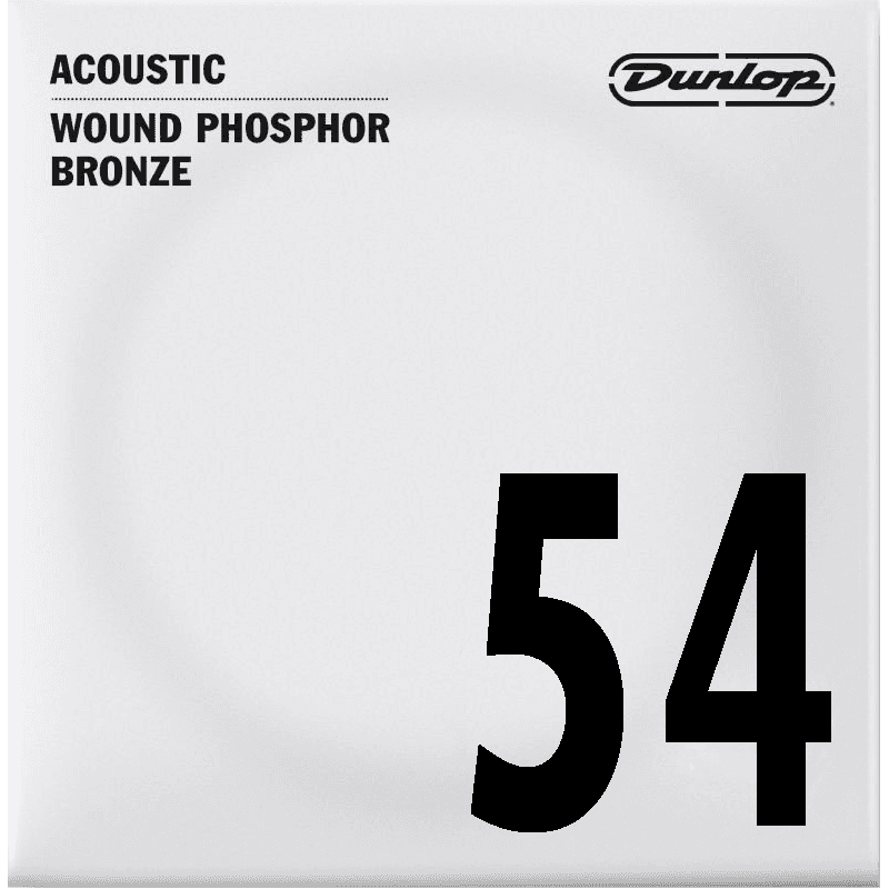 Dunlop DAP54 - Corde à l'unité pour guitare acoustique - Filé rond 54