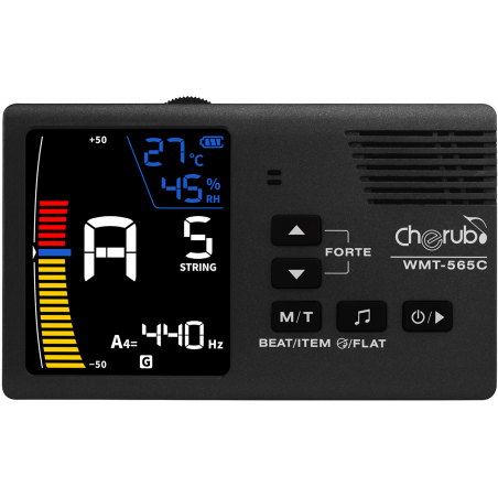 Cherub WMT-565C - 4 en 1 - accordeur / métronome / thermo-hygromètre