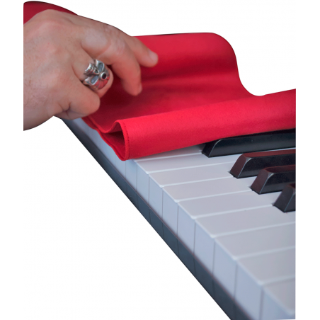 BG A66K73 - Chemin de piano - microfibre - pour claviers 73 notes