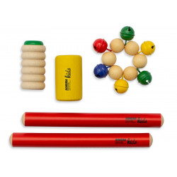 Rohema 618084 - Set de percussions colorées pour enfants - 1+