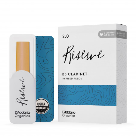D'Addario  - 10 Anches clarinette si bémol Organic Reserve, force 2