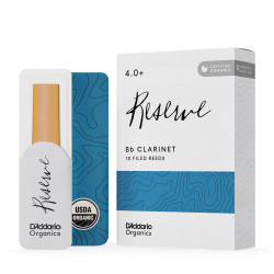 D'Addario  - 10 Anches clarinette si bémol Organic Reserve, force 4+