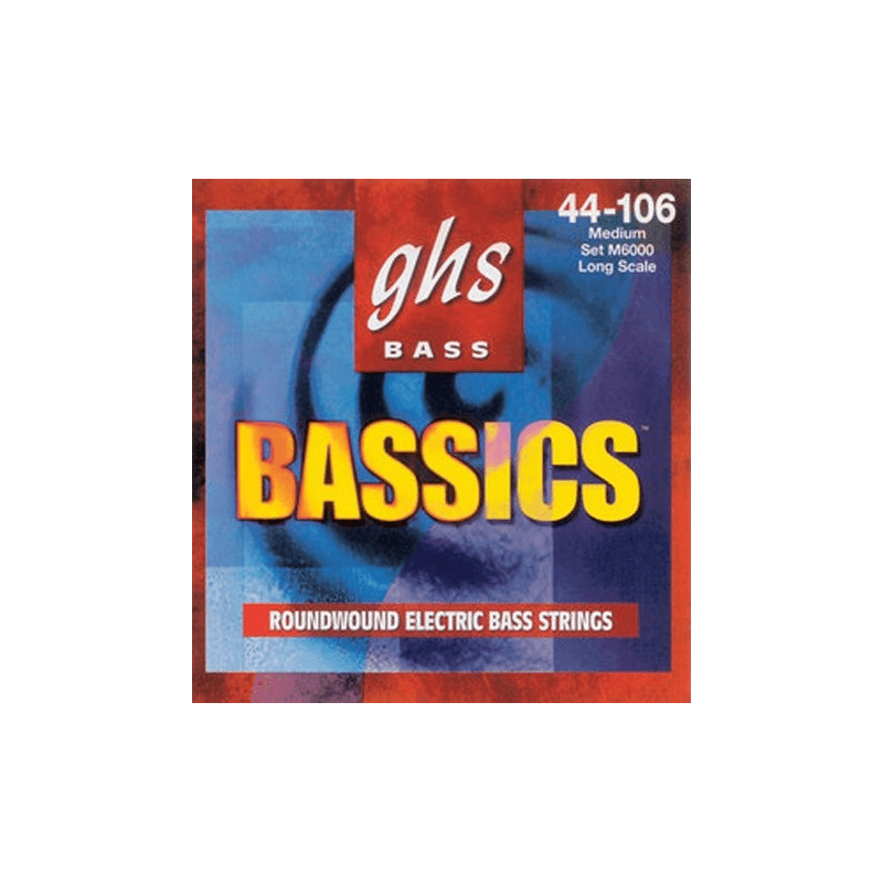 GHS 6000ML - Bassics ml @44-63-80-102 - Jeu guitare basse
