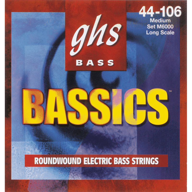 GHS 6000M - Bassics medium @44-63-84-106 - Jeu guitare basse