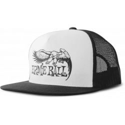 Ernie Ball 4159 - Casquette noir et blanc - logo aigle eb noir