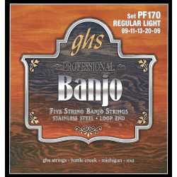 GHS PF170 - Regular light !09-11-13-20-09 - jeu de cordes banjo