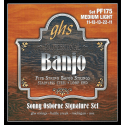 GHS PF175 - Sonny osbourne !11-12-13-22-11 - jeu de cordes banjo