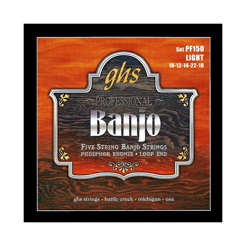 GHS PF150 - Light !10-12-14-22-10 - jeu de cordes banjo