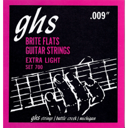 GHS 700 - Brite flats extra light - jeu guitare électrique