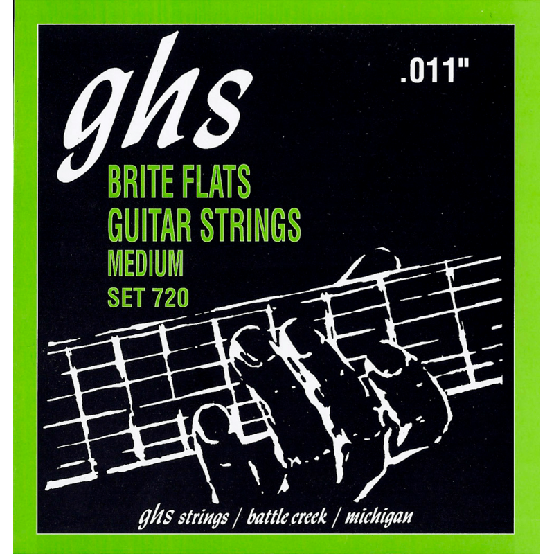 GHS 720 - Brite flats medium - jeu guitare électrique