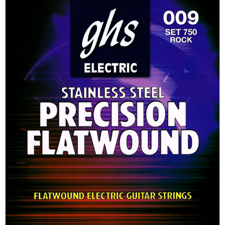 GHS 750 - Precision flatwounds ultra light - jeu guitare électrique