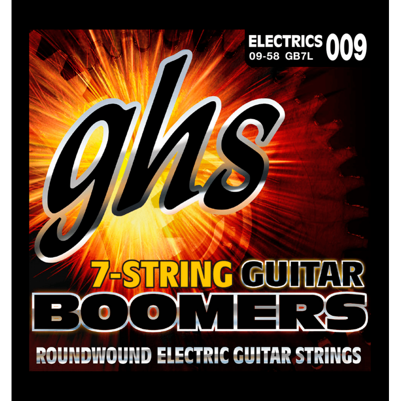 GHS GB7L - Boomers extra light 7 cordes - Jeu guitare électrique
