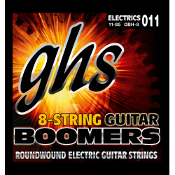 GHS GBH-8 - Boomers heavy 8 cordes - Jeu guitare électrique