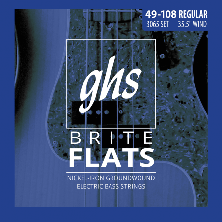 GHS 3065 - Brite flats medium scale regular - Jeu guitare basse