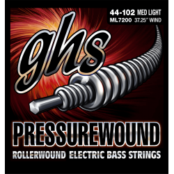 GHS ML7200 - Pressurewound medium light 44-102 - Jeu guitare basse