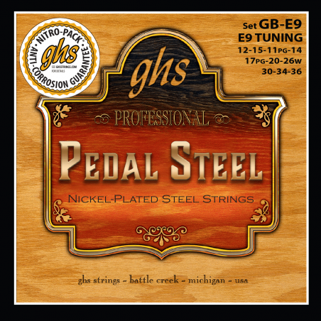 GHS GB-E9 - Pour pedal steel guitars avec e9 tuning