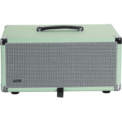 Gator GR-RETRORACK-4SG - Rack en bois 4u vintage amp surf green