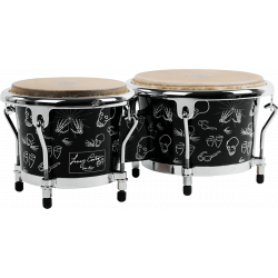 Gon Bops  TP0785LC - Bongos 7'' & 8,5'' asian oak / black custome lenny castro