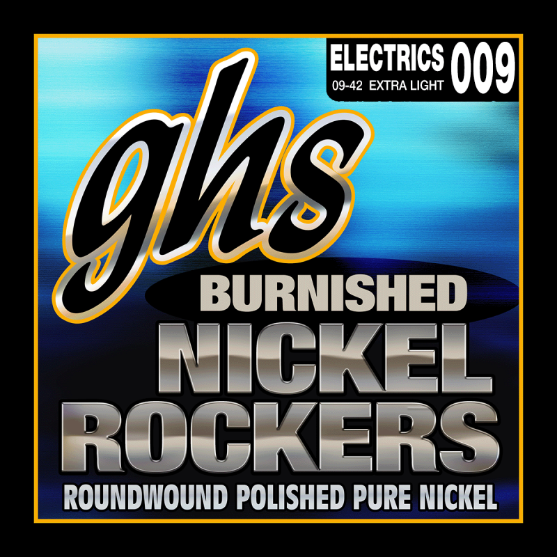 GHS BNR-M - Jeu électrique burnished nickel medium