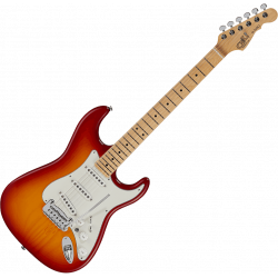 G&L FD-S500-CHY-M - Guitare électrique - fullerton deluxe – cherryburst