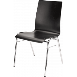 K&M 13405 - Chaise hêtre contreplaqué noir