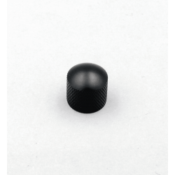 Lutherie KMP-NB004-BS - Bouton dome métal insert plastique noir satin