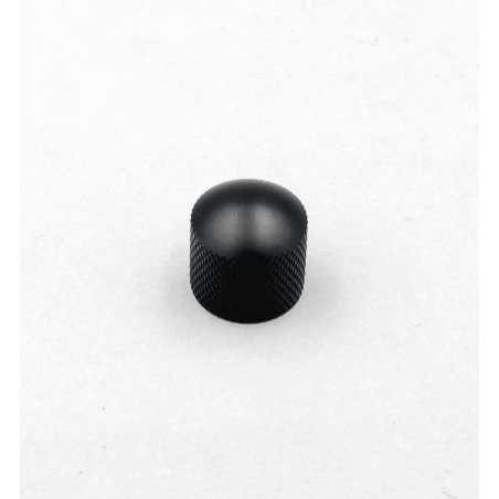 Lutherie KMP-NB004-BS - Bouton dome métal insert plastique noir satin