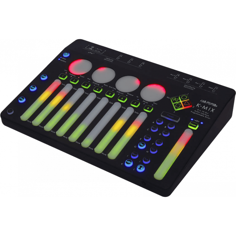 Keith McMillen K-MIX-B - Interface hybride audio et contrôleur bleu
