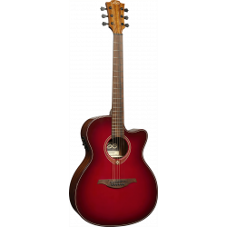 Lâg T-RED-ACE – Guitare tramontane – auditorium - cutaway electro – special edition red burst