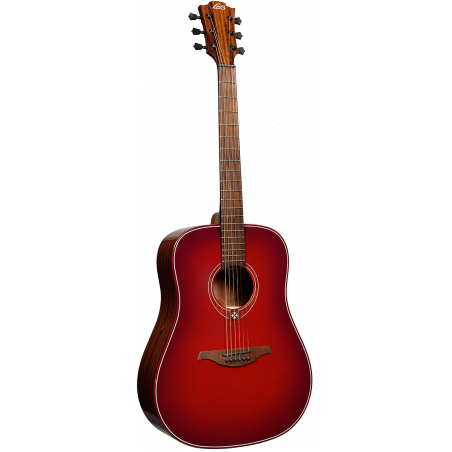Lâg T-RED-D – Guitare Tramontane - dreadnought – special edition red burst
