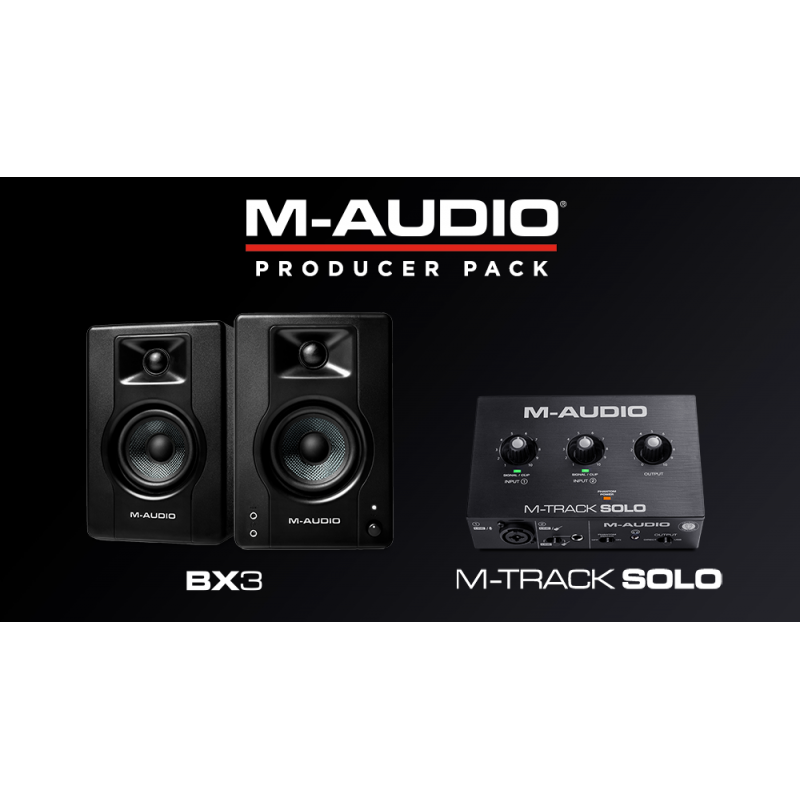 M-Audio PRODUCER-PACK1 - Producer pack 1 - mtrack solo + bx3d3