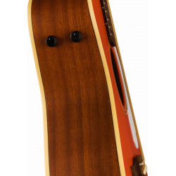 Fender Malibu Player - Guitare électro-acoustique Parlor - Fiesta Red