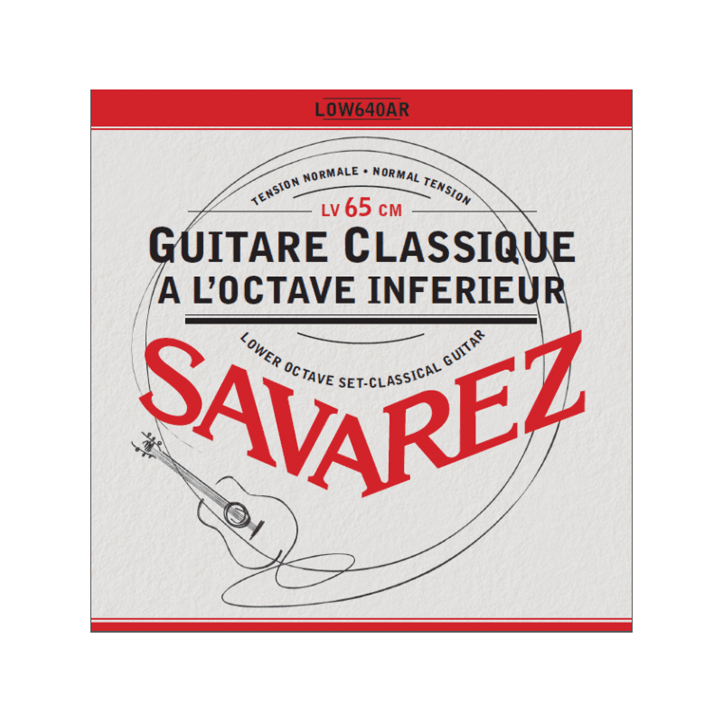 Savarez LOW640R - Rouge tension normale 65cm