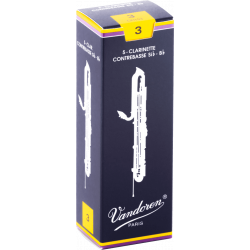 Vandoren CR153 - Anches clarinette contrebasse traditionnelles force 3