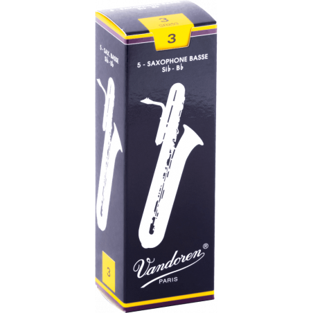 Vandoren SR253 - Anches saxophone basse traditionnelles force 3