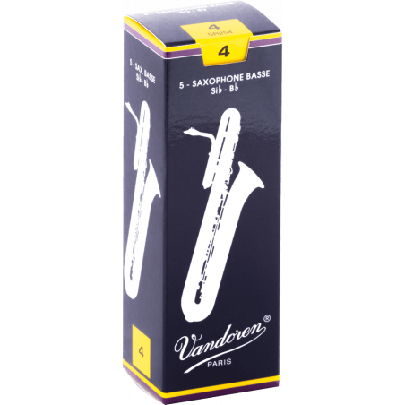 Vandoren SR254 - Anches saxophone basse traditionnelles force 4
