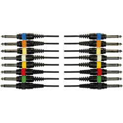 Yellow Cable OC02 - Octopaire 8 jack mono 8 jack mono 5 m