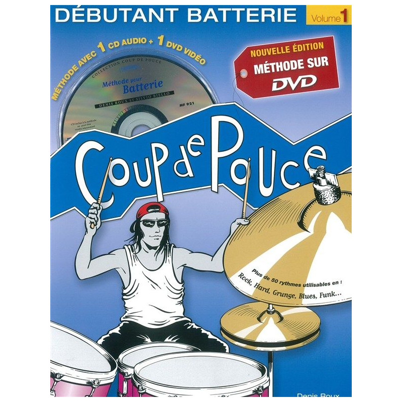 Coup De Pouce Debutant Batterie - Denis Roux - stock B (+ DVD)