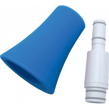 Nuvo N515SWBL - Kit bocal et pavillon droit pour jsax blanc et bleu