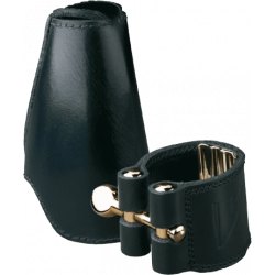 Vandoren LC290L - Ligature cuir saxo baryton v16 + couvre-bec cuir