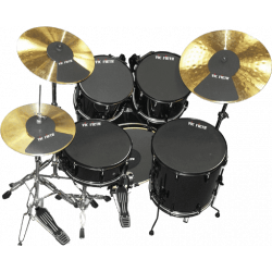 Vic Firth MUTEPP7 - Pack sourdine 11'', 12'', 14'', 14'', 18'', hi-hat et deux cymbales