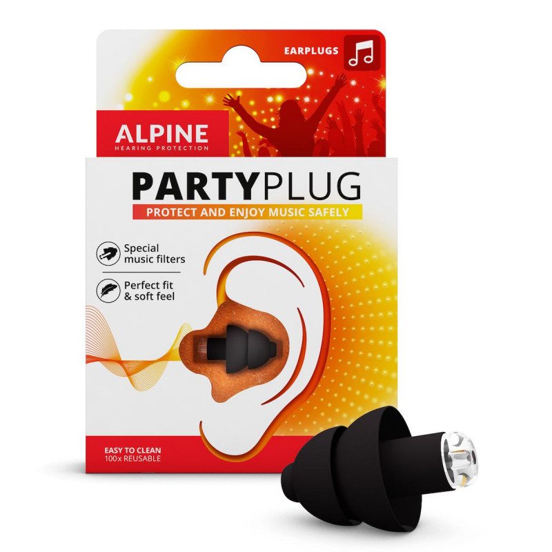 Alpine PartyPlug - Protections auditives - Noir